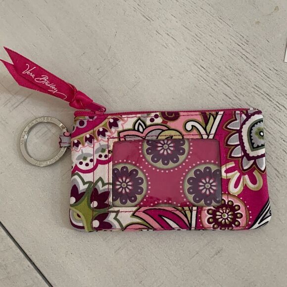 Vera Bradley Pink ID Keychain - Picture 1 of 2